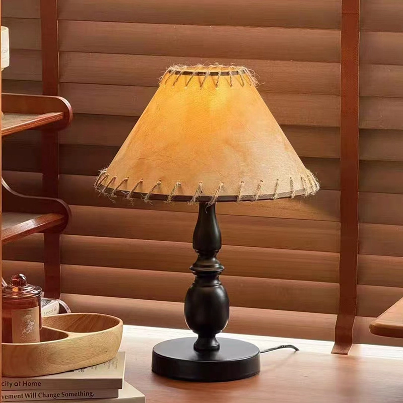 Customizable Vintage Blue Iron Table Lamp 30cm (11.8″) for Luxury Hotels and B2B Projects